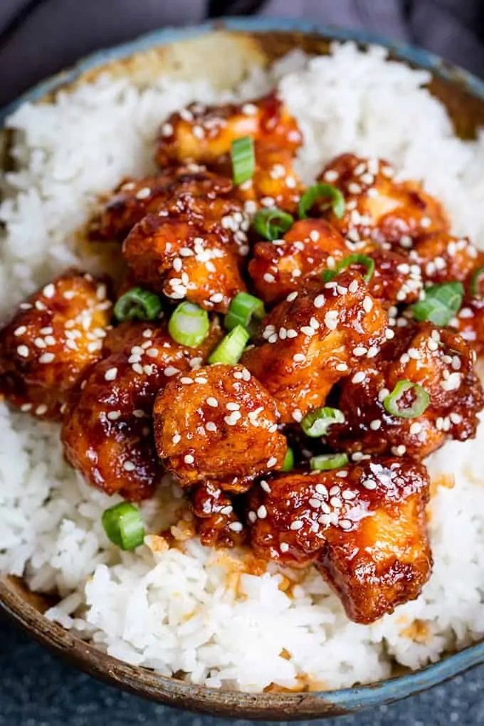 Chicken and rice dish