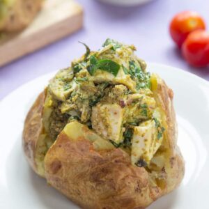 Salt and pepper chicken Jacket Potato
