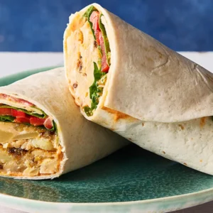 Tasty tortilla wraps with fillings