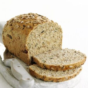 Whole grain loaf with seeds