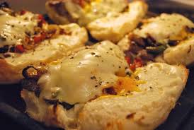 Cheesy open-faced sandwiches