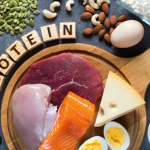 Protein foods assortment spread